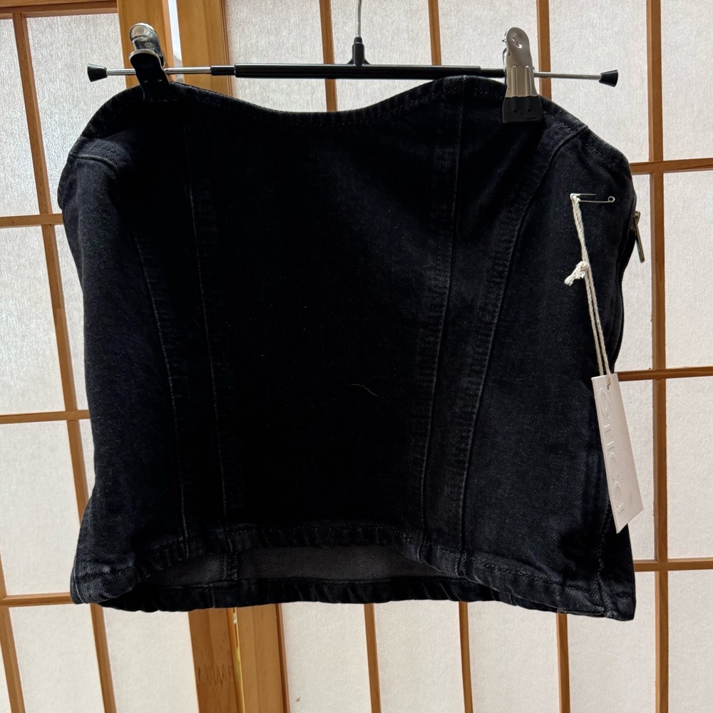 NWT Etica Amber Corset Top Smoke Screen Size S